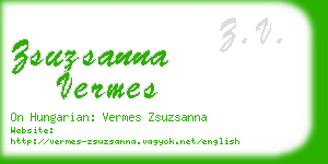 zsuzsanna vermes business card
